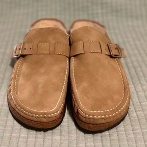Tan Nicole Miller Mules